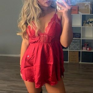 Victoria secret babydoll slip top
